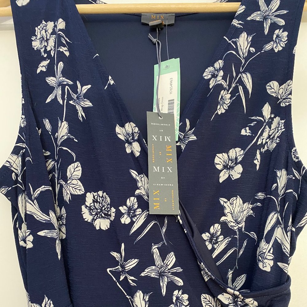Navy Wrap Dress